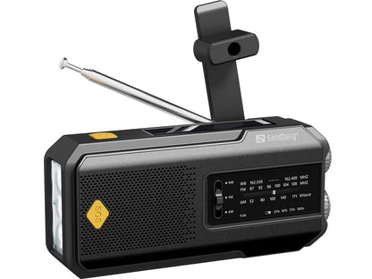 Notfallradio #basic: Notfallradio mit Licht, Akku, Kurbel. Preis-Leistungs-Sieger