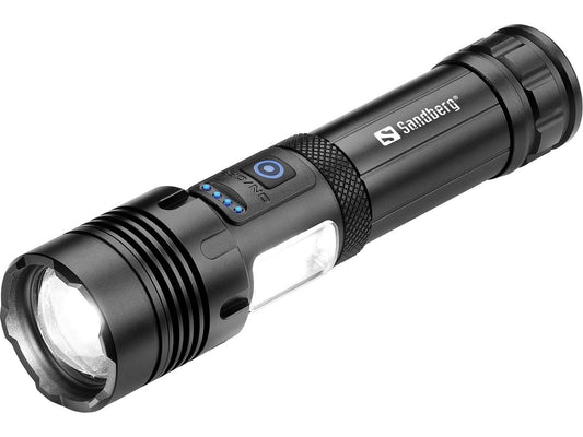 Taschenlampe #multi-kurz: Multifunktional, 5.000 mAh Powerbank, Seitenlicht