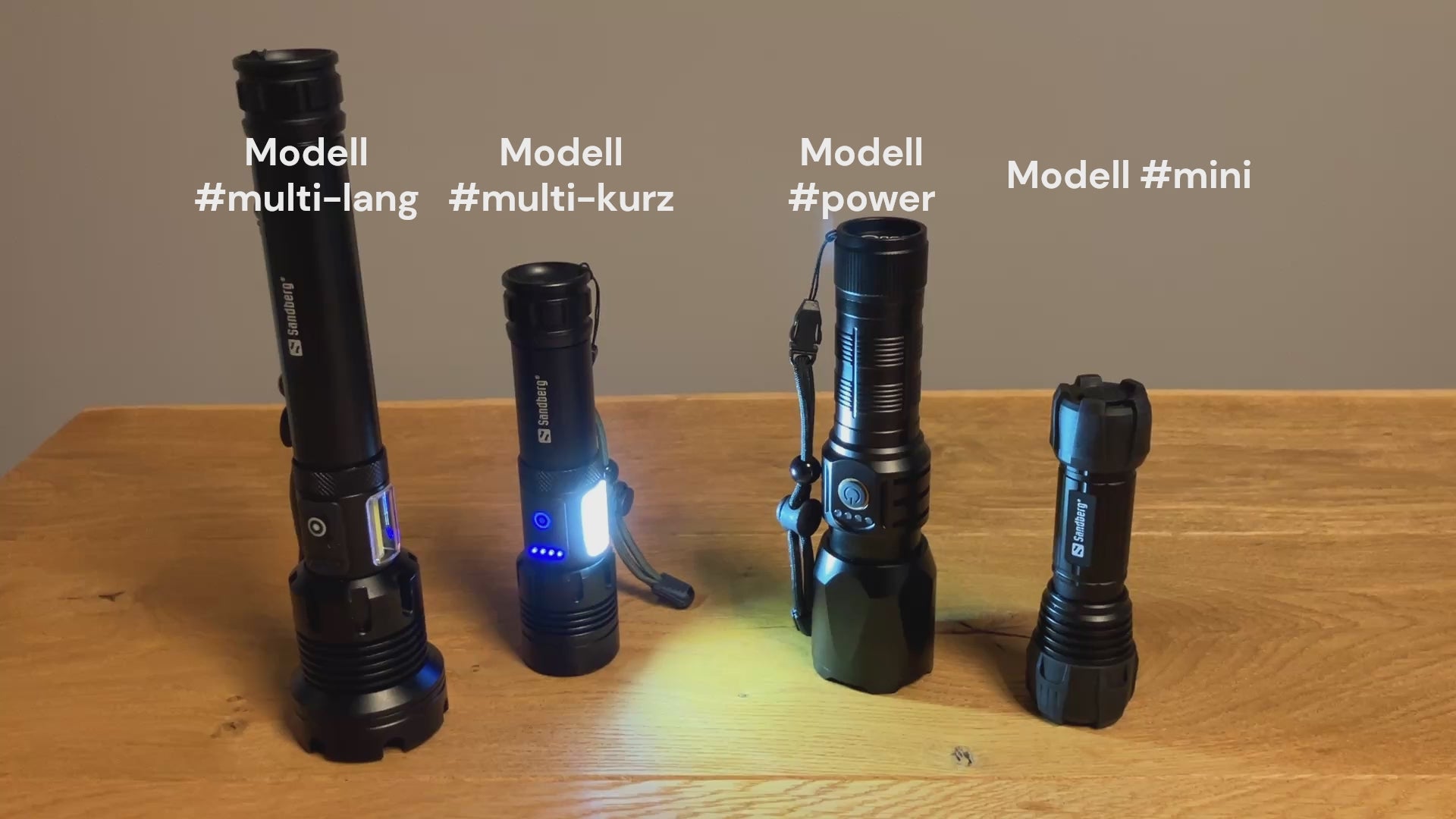 Video laden: Vorstellung verschiedener Taschenlampen